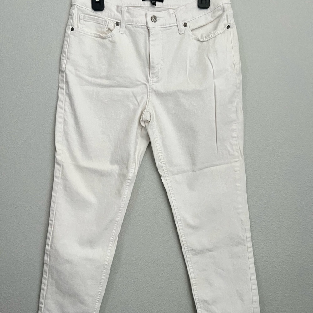Banana Republic Girlfriend White Straight Leg Women’s Jeans